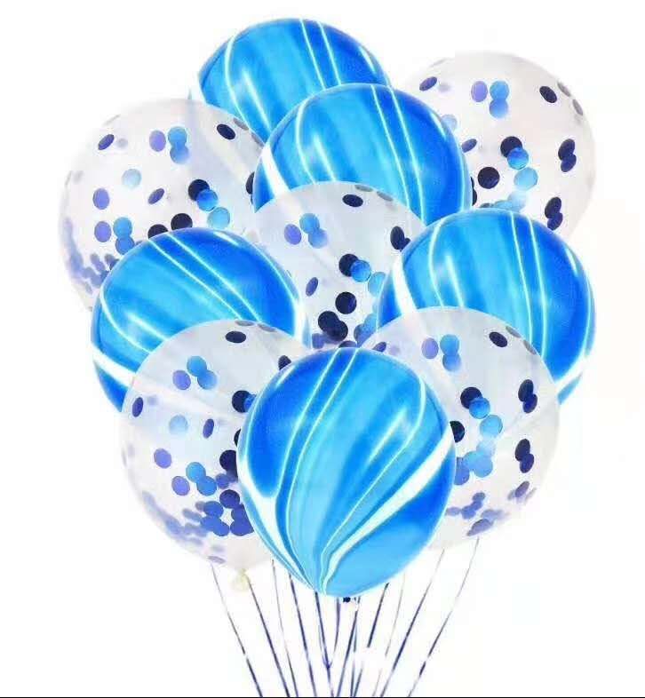 paty节日生日派对圣诞装饰节庆喜庆装饰气球套装金属亚光马卡亮片新款气球花纹气球1详情图2