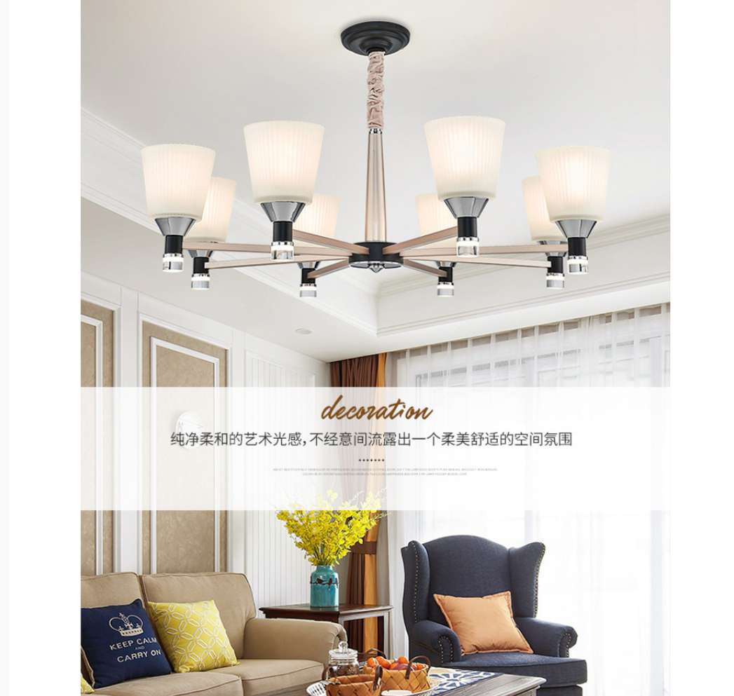 8 modern and simple aluminum pendant lamps for the living room, bedroom, study and dining room detail image 4