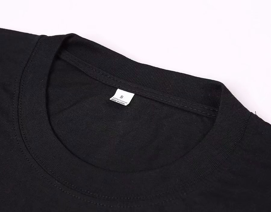 厂家批发空白圆领短袖T恤广告衫定制logo班服文化衫定做220G纯棉 https://m.详情图11