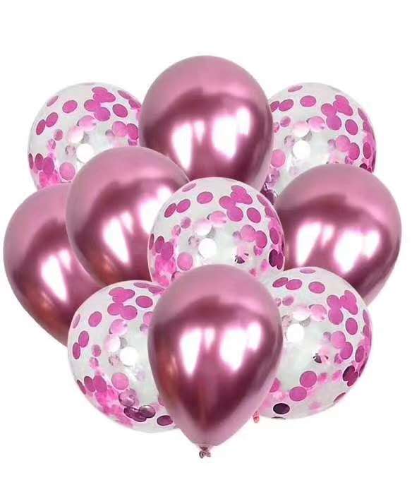 Festive birthday party Christmas Celebration Balloon Set, Metal matte Maca sequined new style Balloon 1 undefined