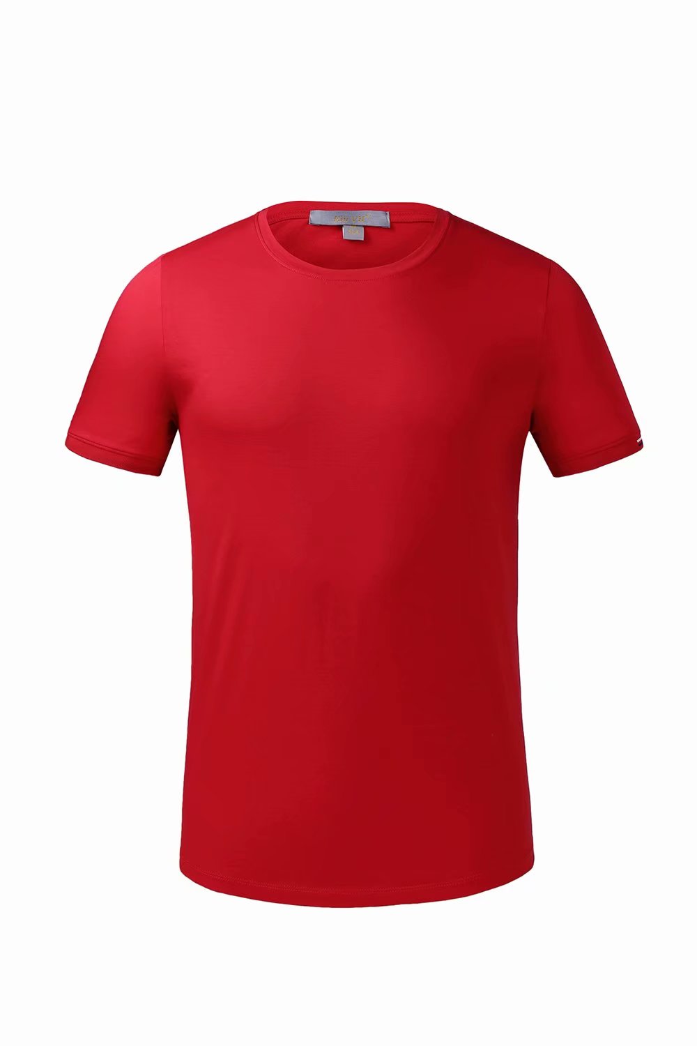 Blank cultural advertising shirt custom printed logo solid color workwear real mercerized cotton short-sleeved custom embroidered https://m. detail image 4