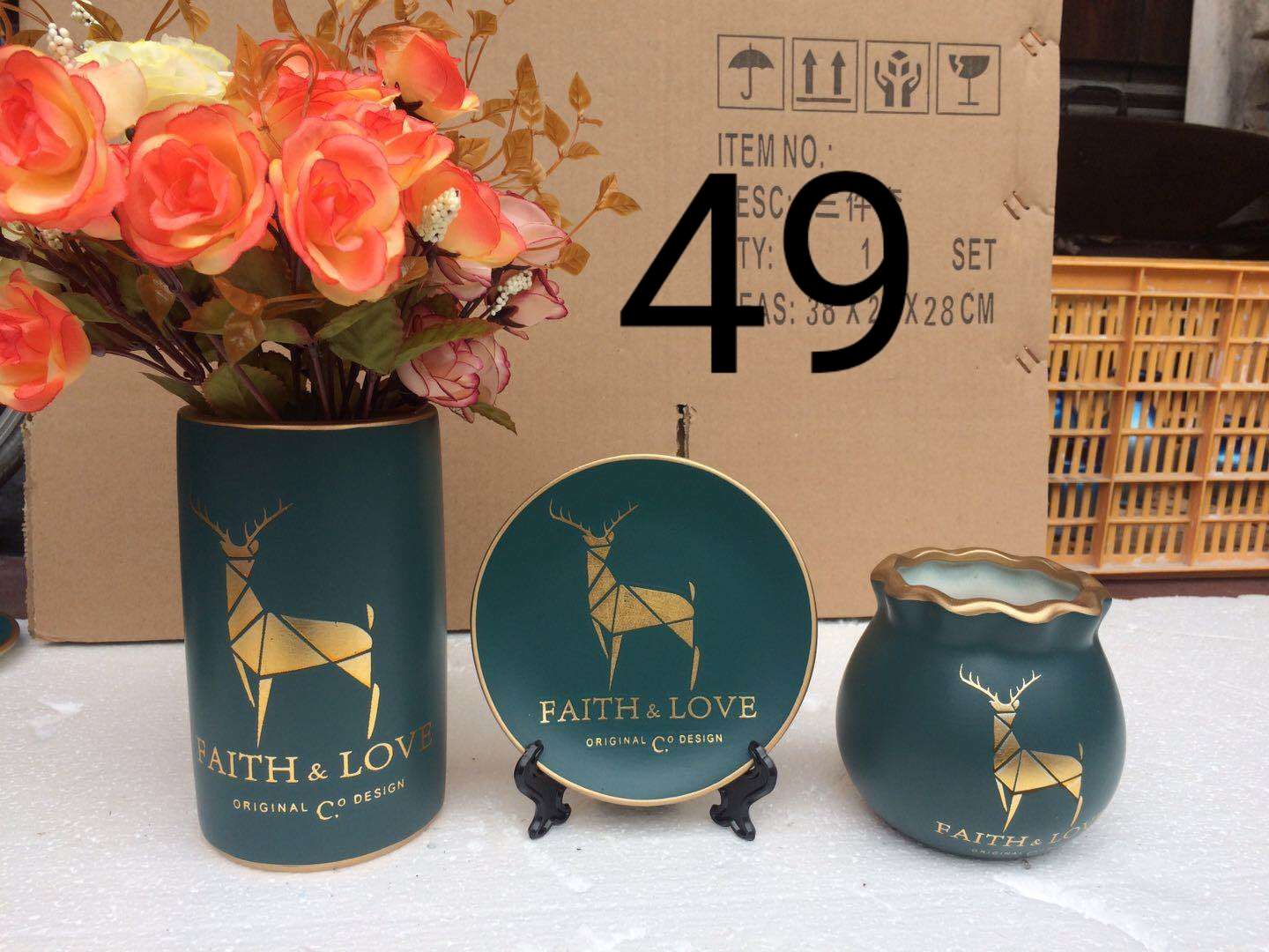 花瓶/套装/摆件白底实物图