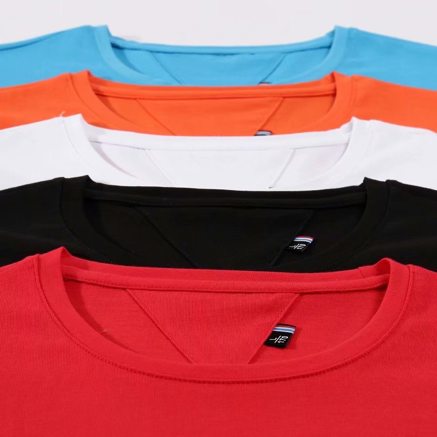 厂家直销纯棉圆领短袖T恤班服定制团队活动文化衫定做广告衫印字 https://m细节图