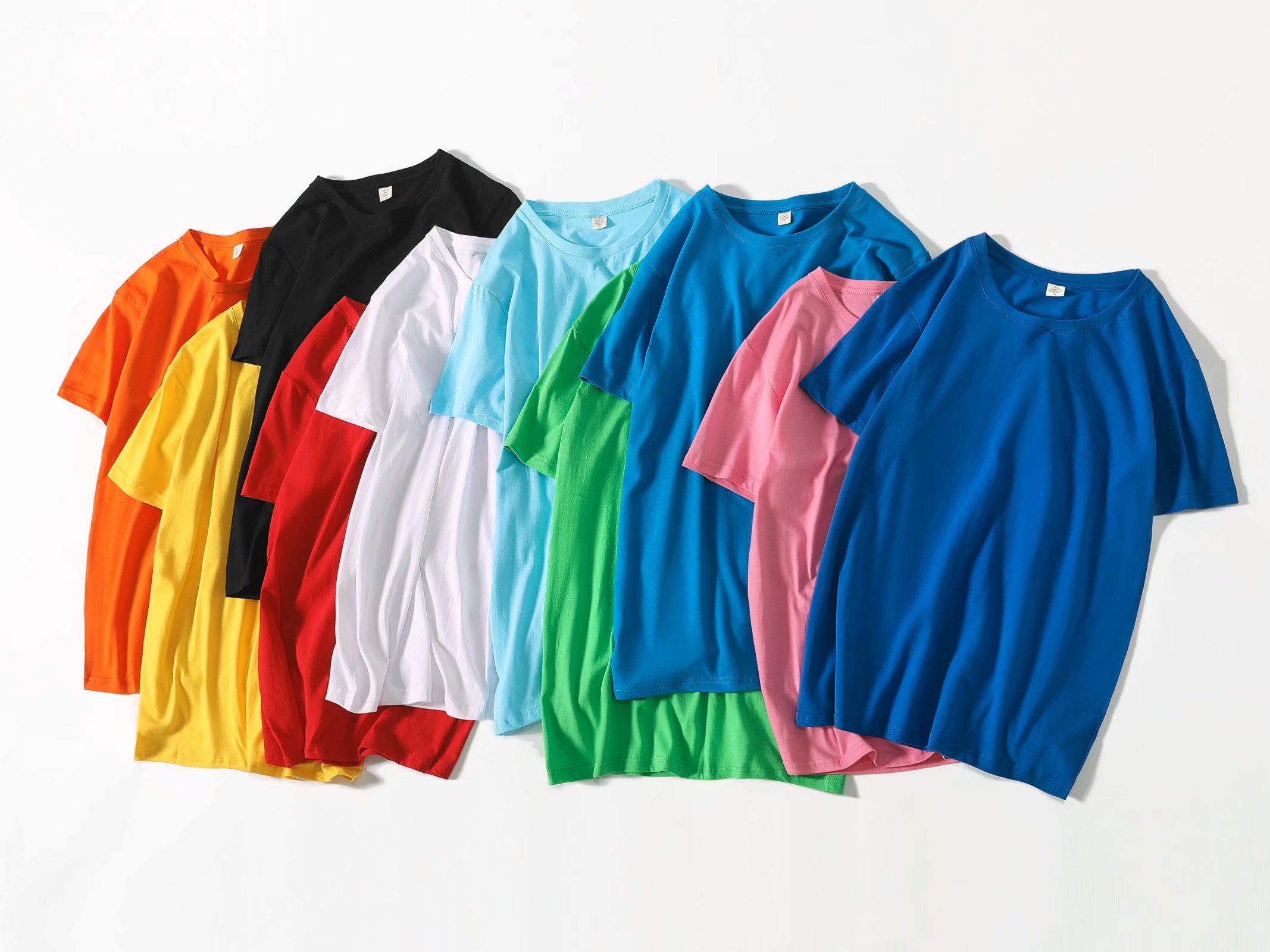 Custom-made pure cotton round-neck short-sleeved T-shirt with logo printing, advertising cultural T-shirt, work uniform DIY200g2600 https: detail image 10