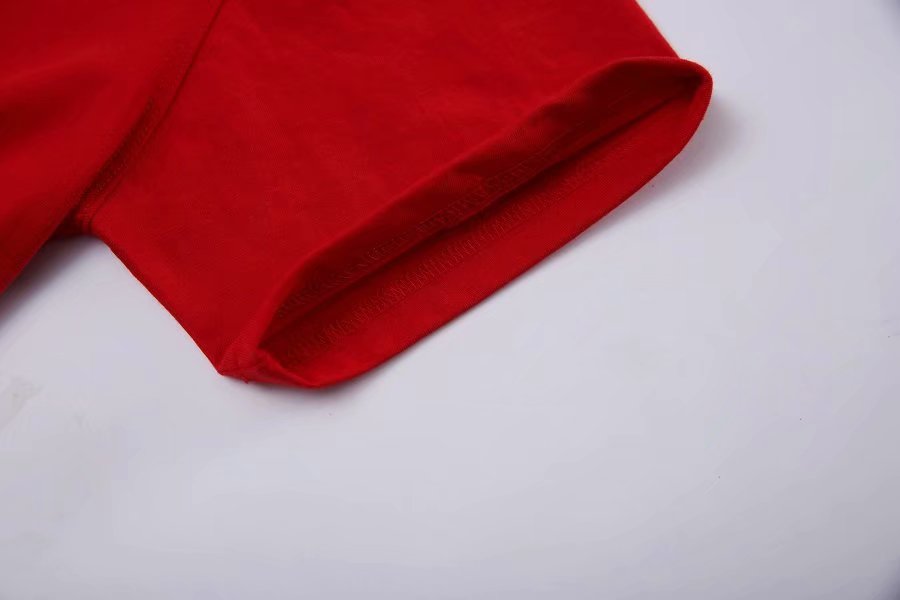 Factory direct sales of pure cotton round-neck short-sleeved T-shirts, custom-made class uniforms, team activity cultural T-shirts, advertising T-shirts, printed words https detail image 2