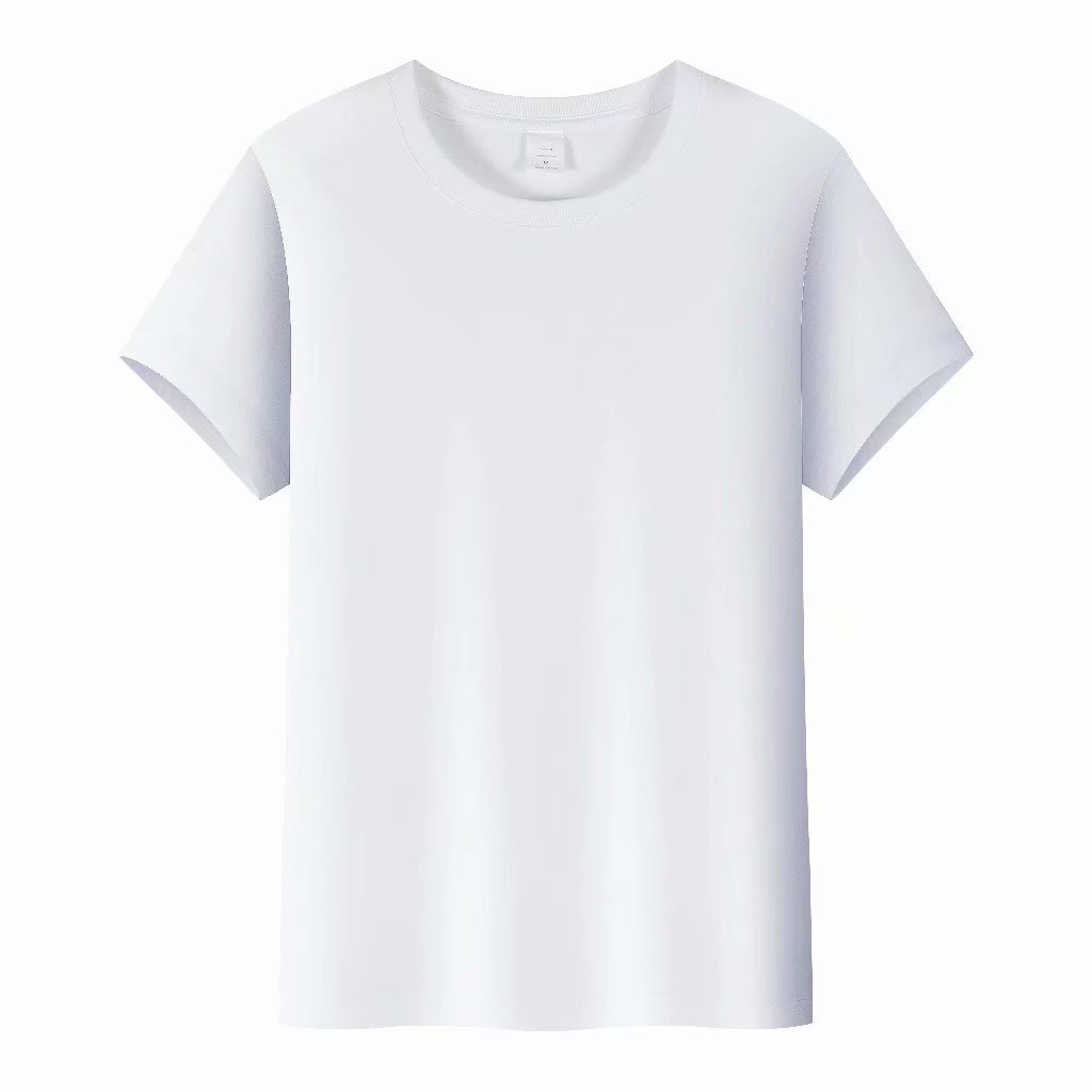 批发空白280克全棉圆领T恤广告衫短袖班服工作服文化衫定制印LOgO https://m.详情图9