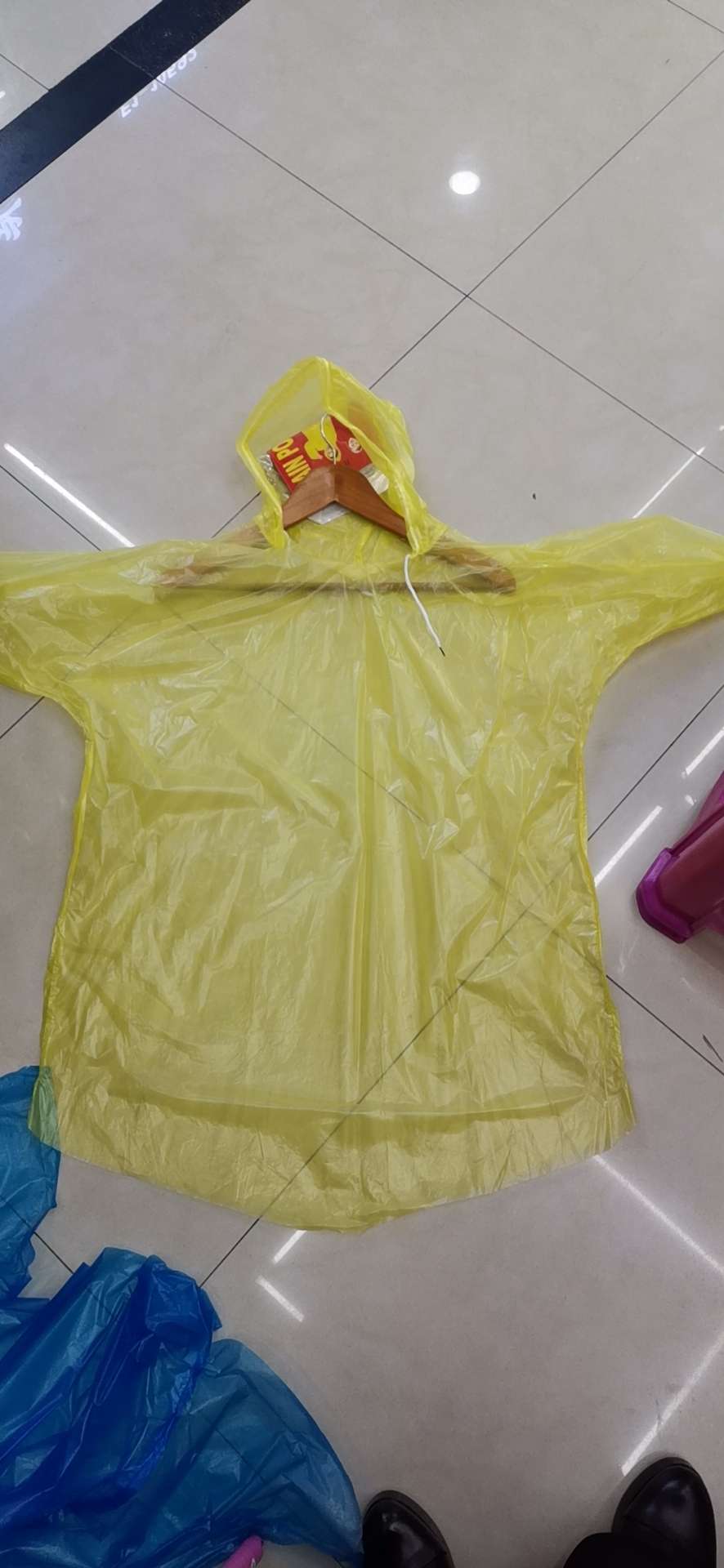 Children's disposable pullover raincoat