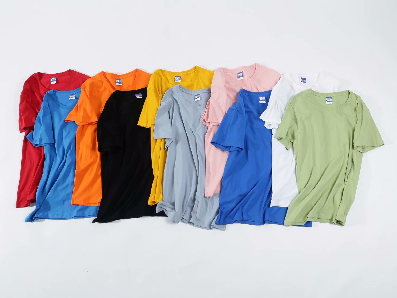 定制纯棉团体工作服订做t恤diy短袖印logo照片同学聚会文化衫班服 https://m.白底实物图