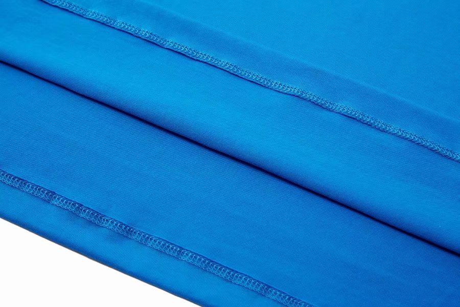 Blank cultural advertising shirt custom printed logo solid color workwear real mercerized cotton short-sleeved custom embroidered https://m. detail image 5