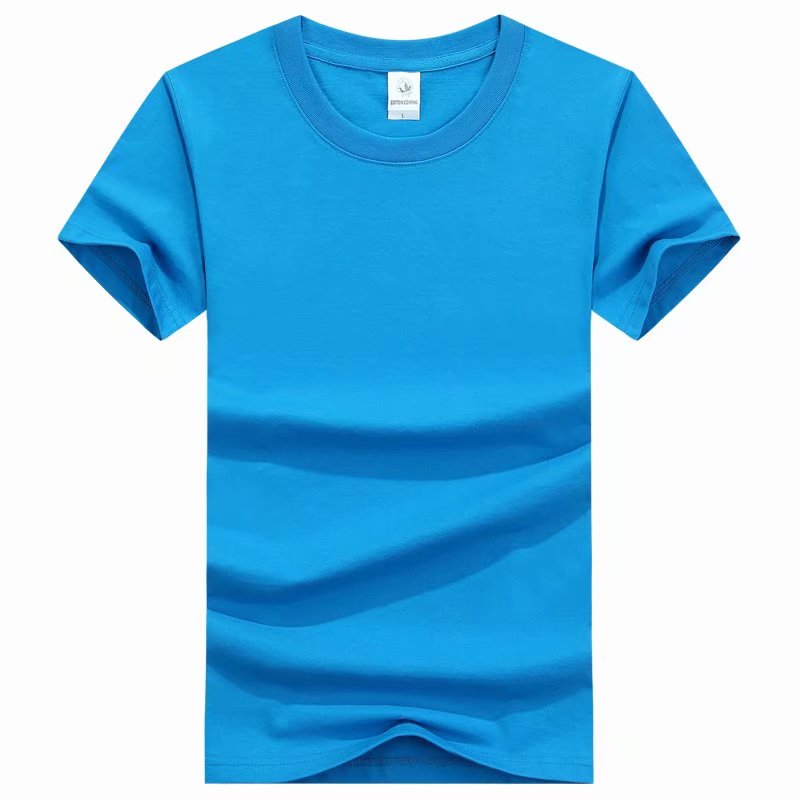 Factory direct sales of pure cotton round-neck short-sleeved T-shirts, custom-made class uniforms, team activity cultural T-shirts, advertising T-shirts, printed words https Application Scenario