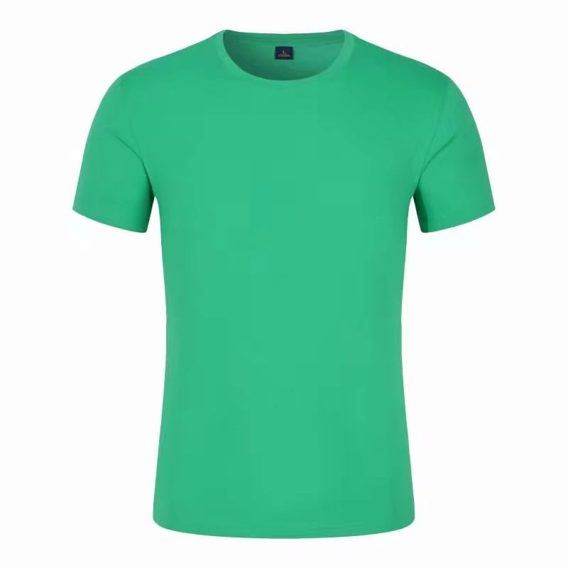 New team class short-sleeved DIY solid color cotton short-sleeved T-shirt cotton advertising shirt work clothes factory customization https://m. detail image 1