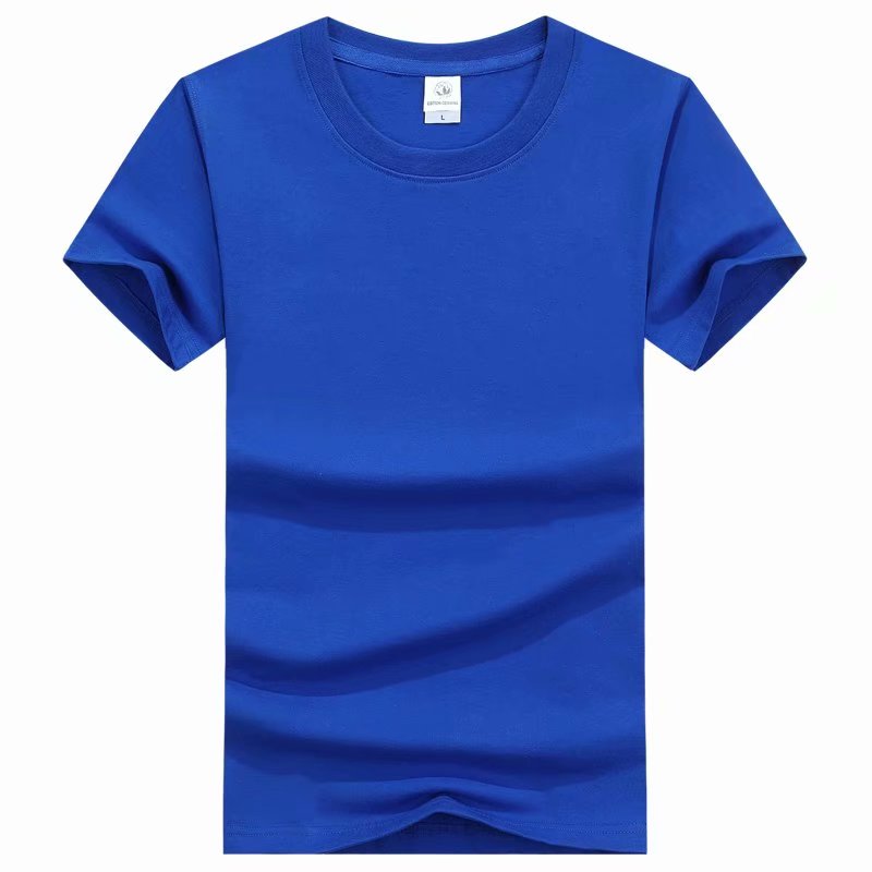 Factory direct sales of pure cotton round-neck short-sleeved T-shirts, custom-made class uniforms, team activity cultural T-shirts, advertising T-shirts, printed words https detail image 4