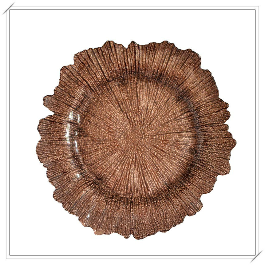 镶水晶圆形餐盘创意餐盘极简风格酒店用品餐具厨房用品炫彩008详情图1