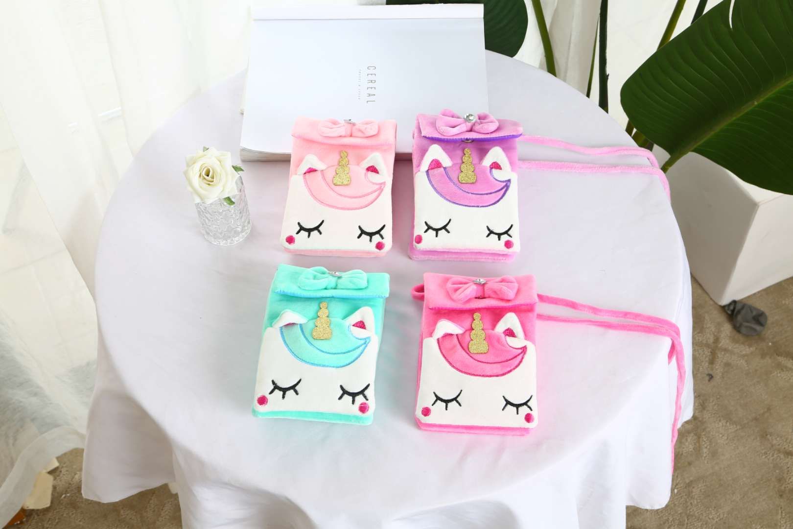 韩版独角兽挎包零钱包可爱卡通极品硬币包