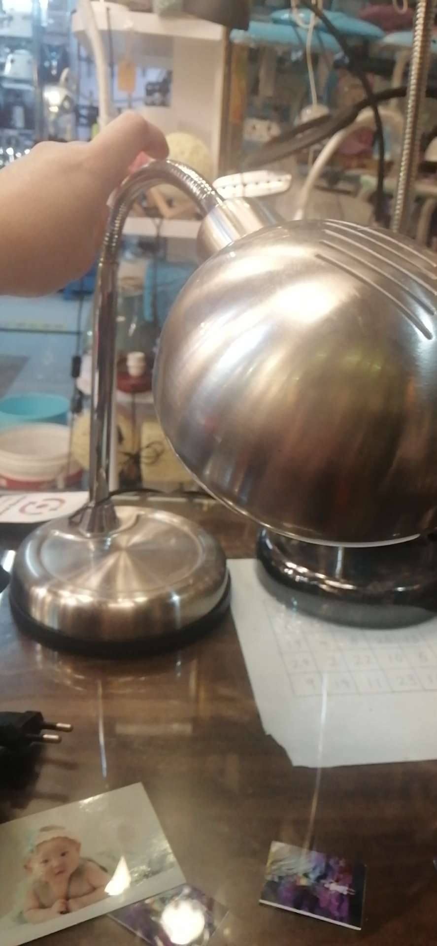 Metal desk lamp