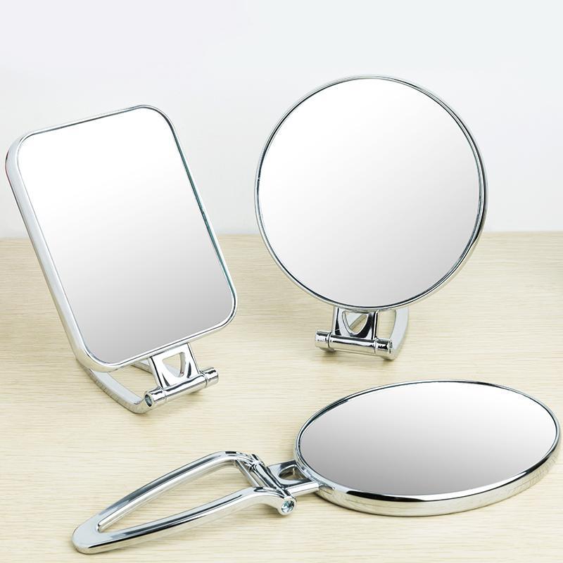 振红畅销款台式化妆镜子双面手柄镜便携折叠壁挂镜小镜子高清带放大美容镜子详情图2