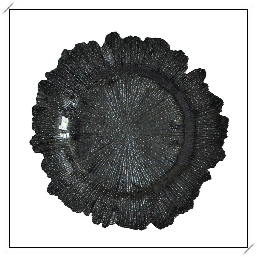 镶水晶圆形餐盘创意餐盘极简风格酒店用品餐具厨房用品炫彩008详情图3