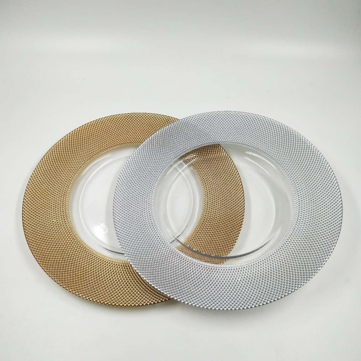 西餐牛排盘子电镀玻璃盘个性装饰品客厅装饰开业软装家居奢华时尚创意家居装饰品炫彩30011详情图3