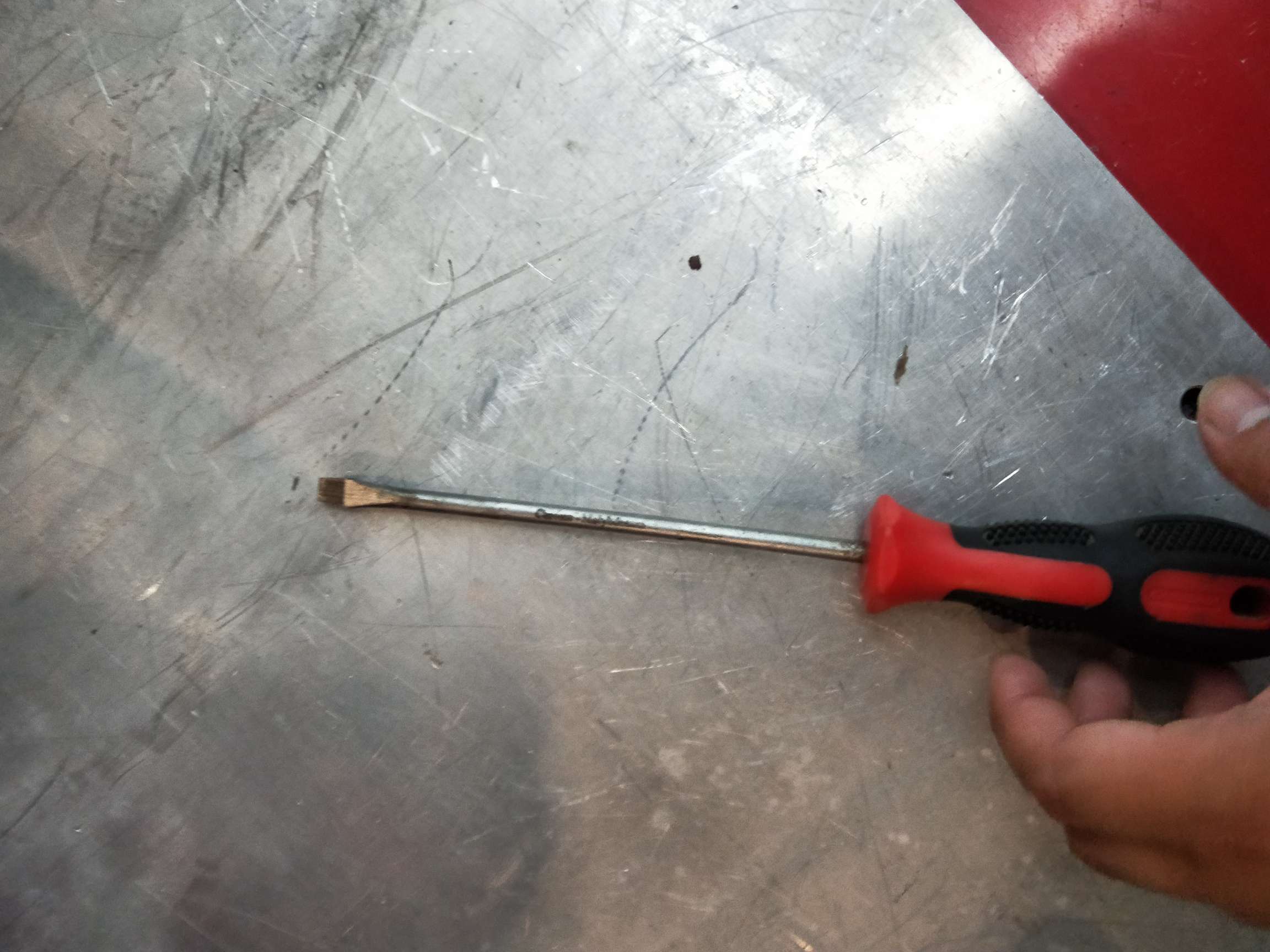 A long screwdriver