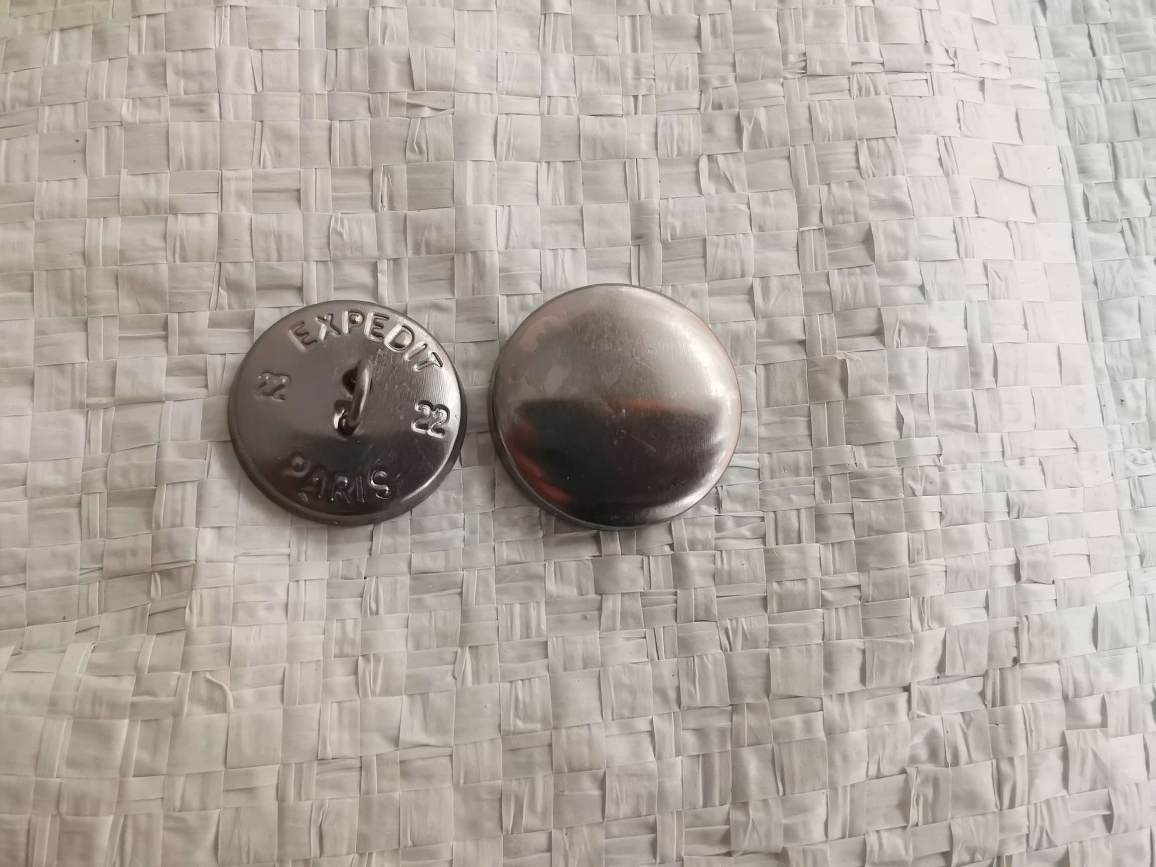 铁DIY包布扣胚半成品包扣胚扣坯窗帘沙发软包平底PU真皮扣产品图