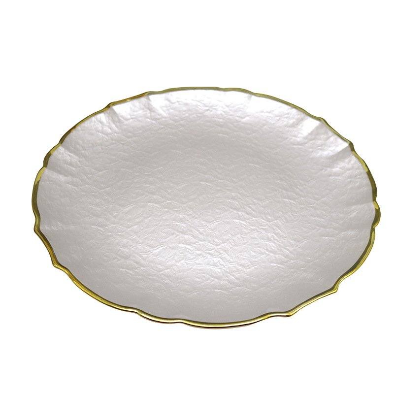 玻璃餐盘 婚庆主盘个性装饰品客厅装饰开业软装家居奢华时尚创意家居装饰品炫彩0008详情图2