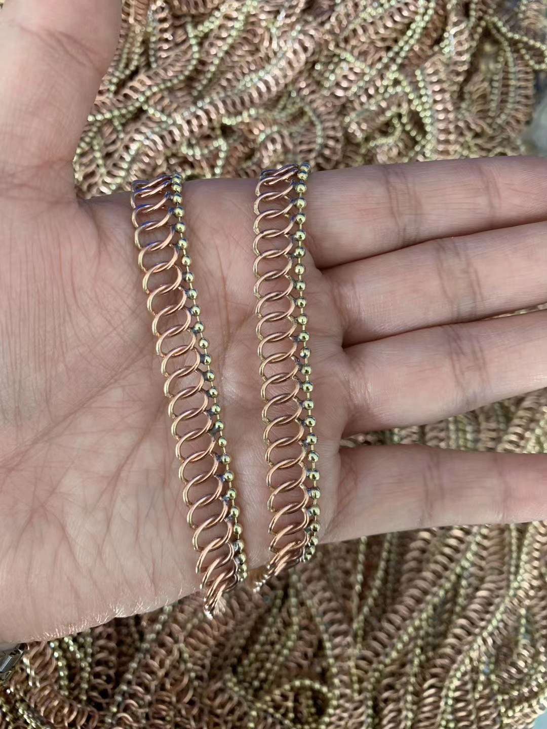 尾链焊珠链