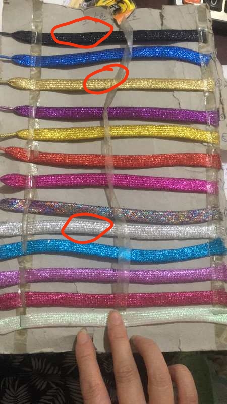 鞋带金丝银丝料