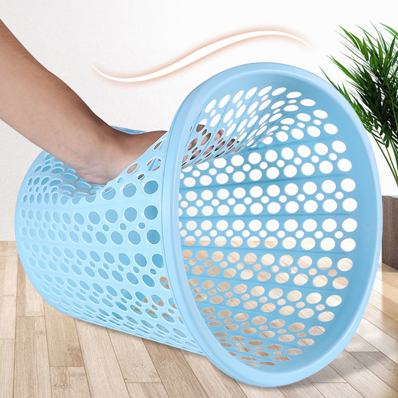 Hollowed-dot paper basket kitchen toilet household trash can, plastic trash can 220 full figure