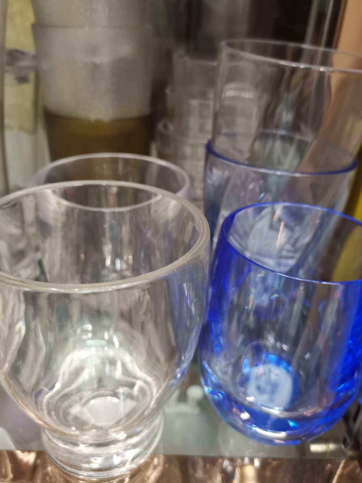 玻璃杯子家用简约耐热喝水杯套装网红客厅创意透明彩色杯详情图1