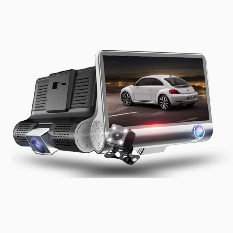 A1高清三录行车记录仪  倒车影像 跨境爆款工厂直销 支持OEM定制