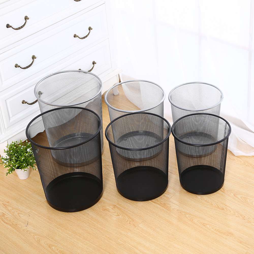 Simple living room iron net garbage can metal office creative garbage can from 9102 Specification drawing