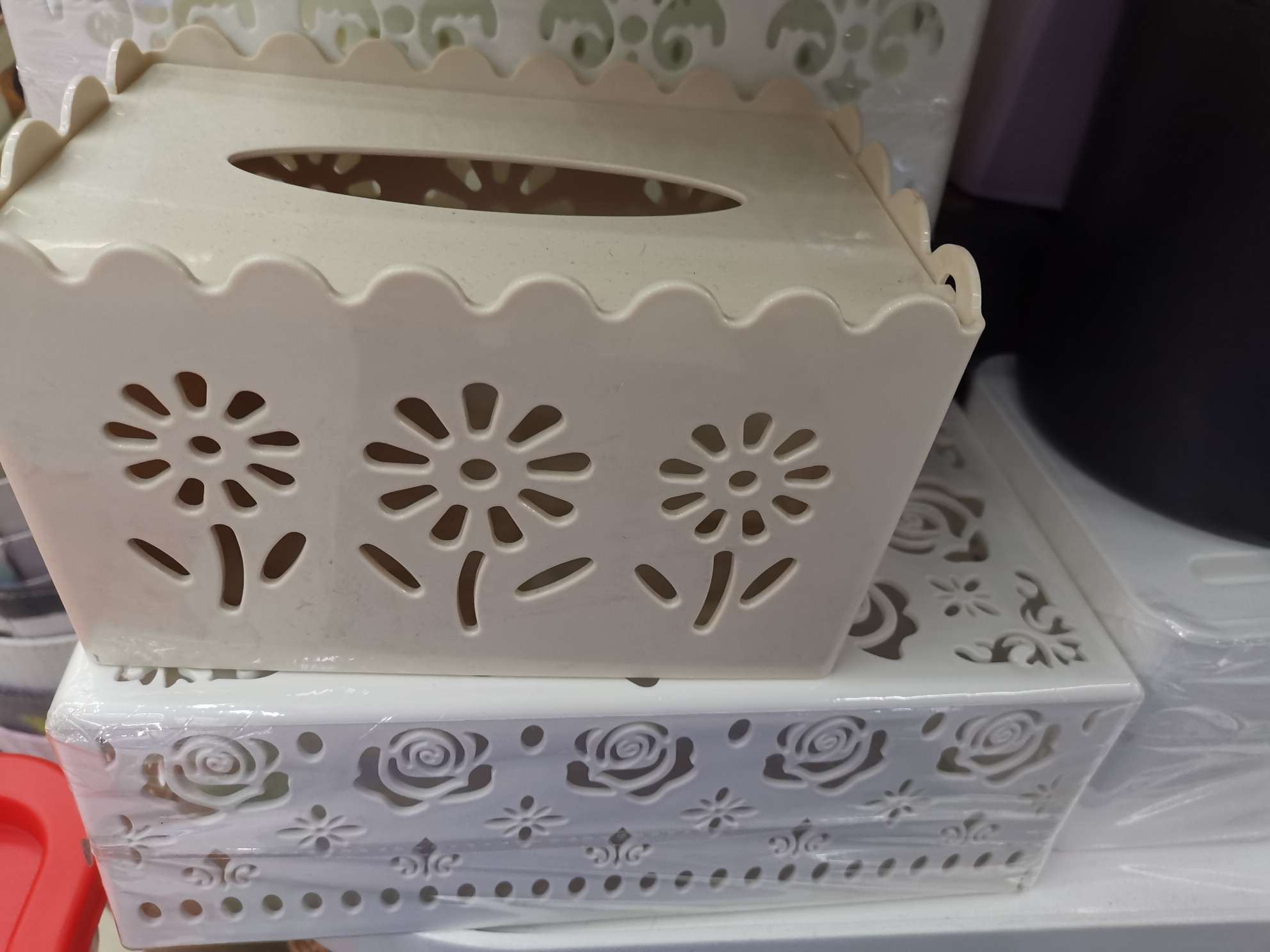 塑料材质极简风格设计简约纸巾抽纸盒详情图1