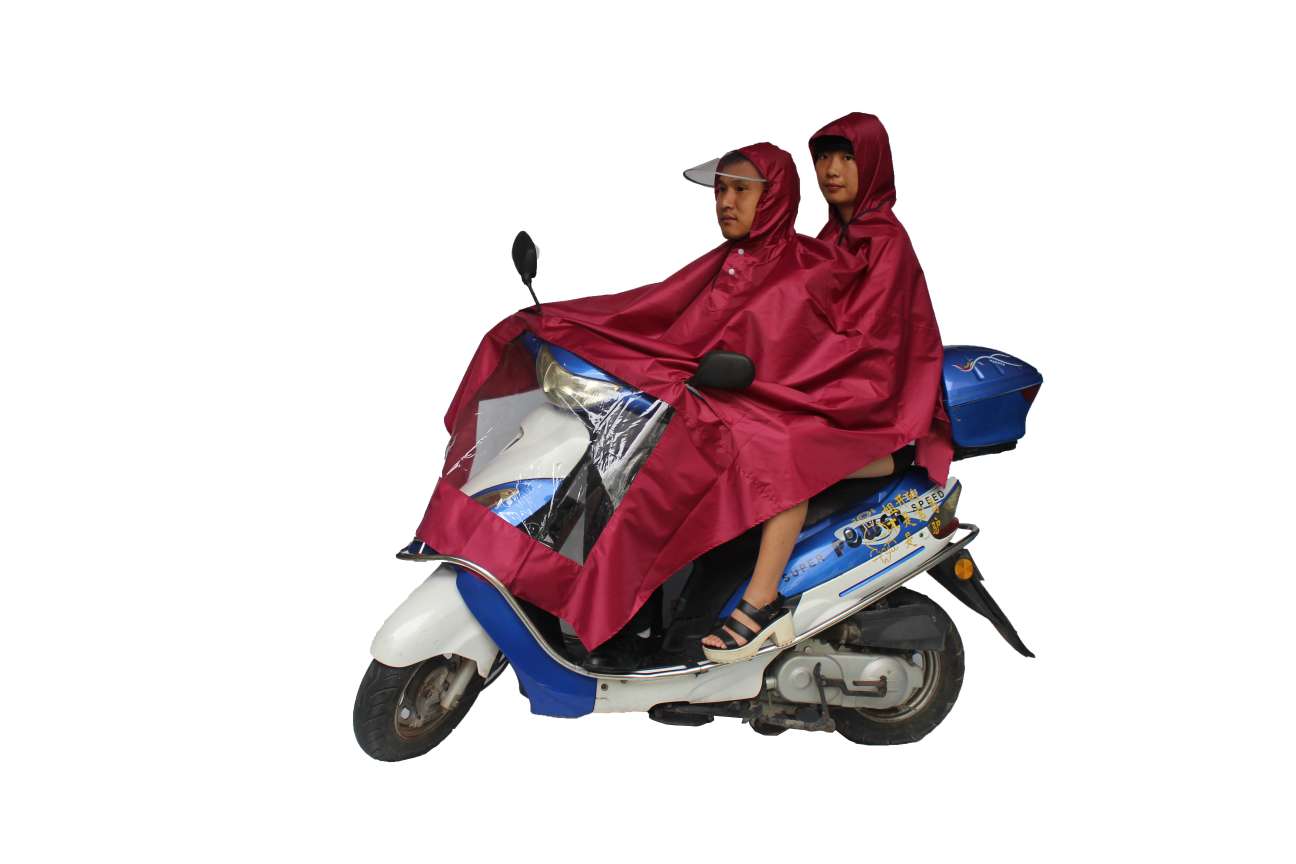 Motorcycle double raincoat, adult raincoat, adult raincoat, large raincoat for rain protection pic 1