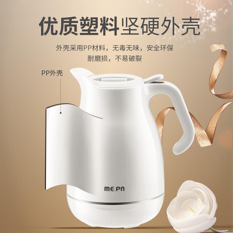 8062 1500ml large-capacity European standard red liner thermos flask, dual-purpose coffee pot for both heat and ice preservation detail image 1