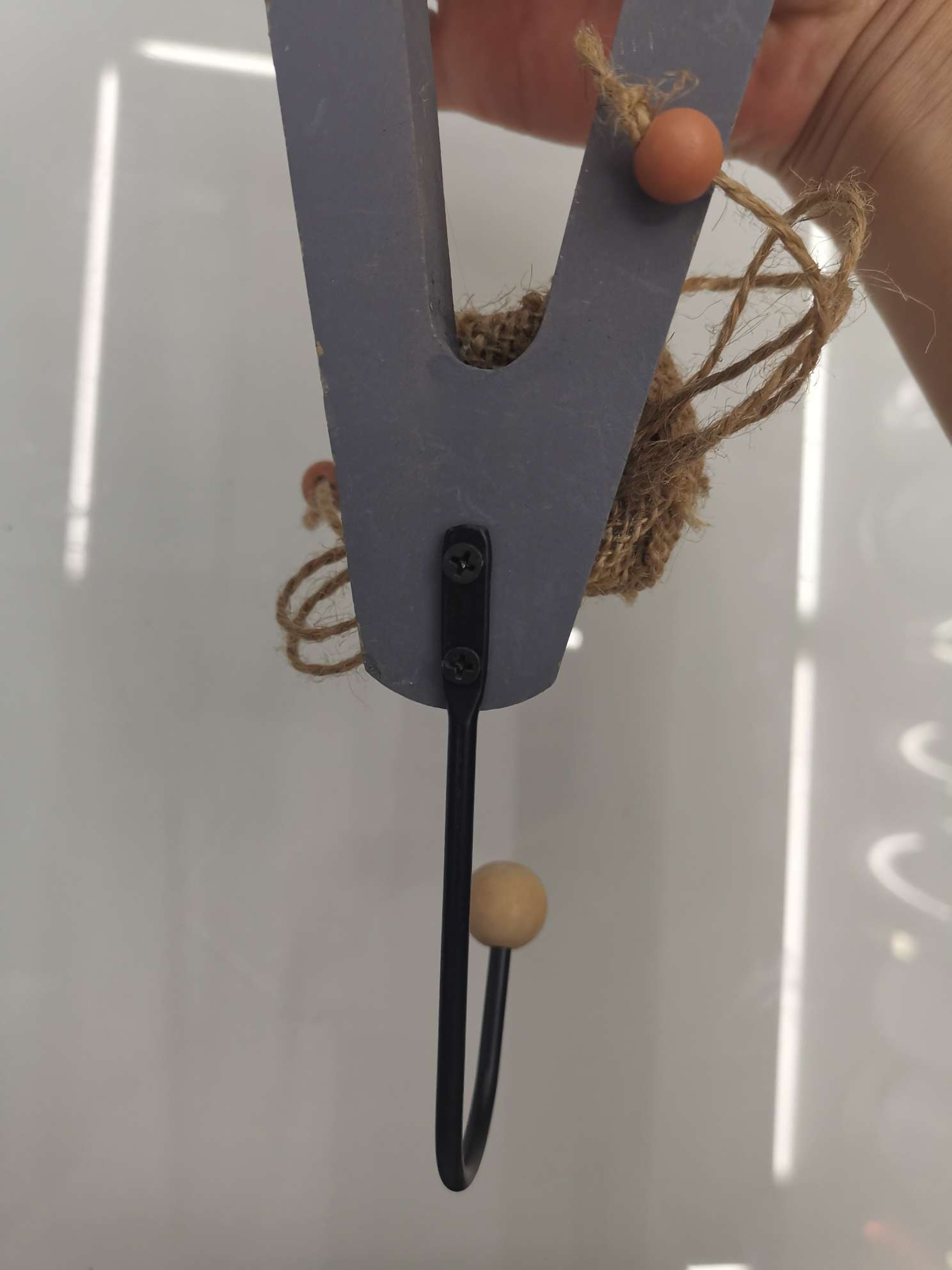 门后挂钩挂衣架置物架免打孔免钉门上背式壁挂衣帽架Love挂钩详情图1