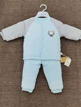 2020年新款薄棉婴幼儿长袖套装运动徽章对开套货号40145