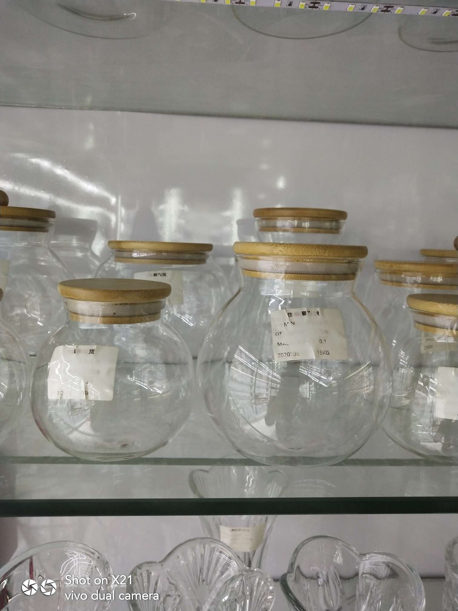 玻璃圆球储蓄罐，多种规格可选图