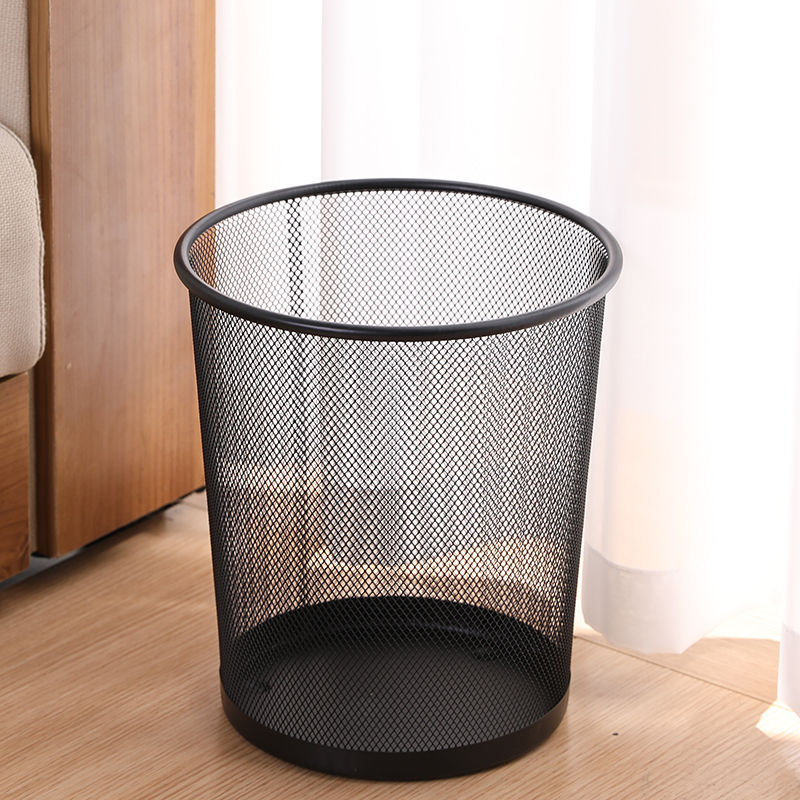 Simple living room iron net garbage can metal office creative garbage can from 9102 Application Scenario