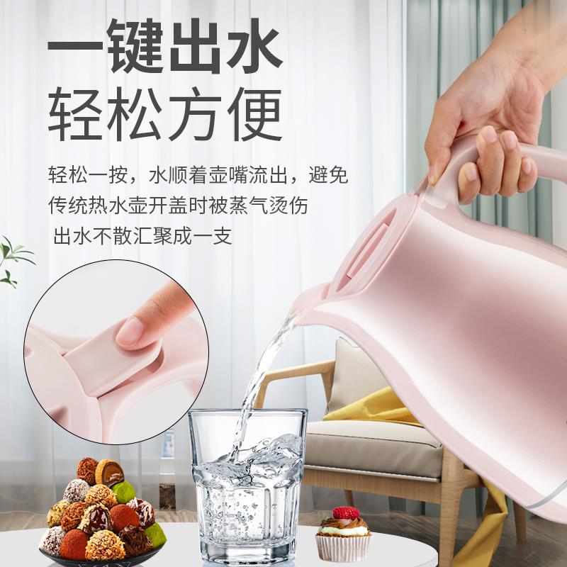 8062 1500ml large-capacity European standard red liner thermos flask, dual-purpose coffee pot for both heat and ice preservation detail image 3
