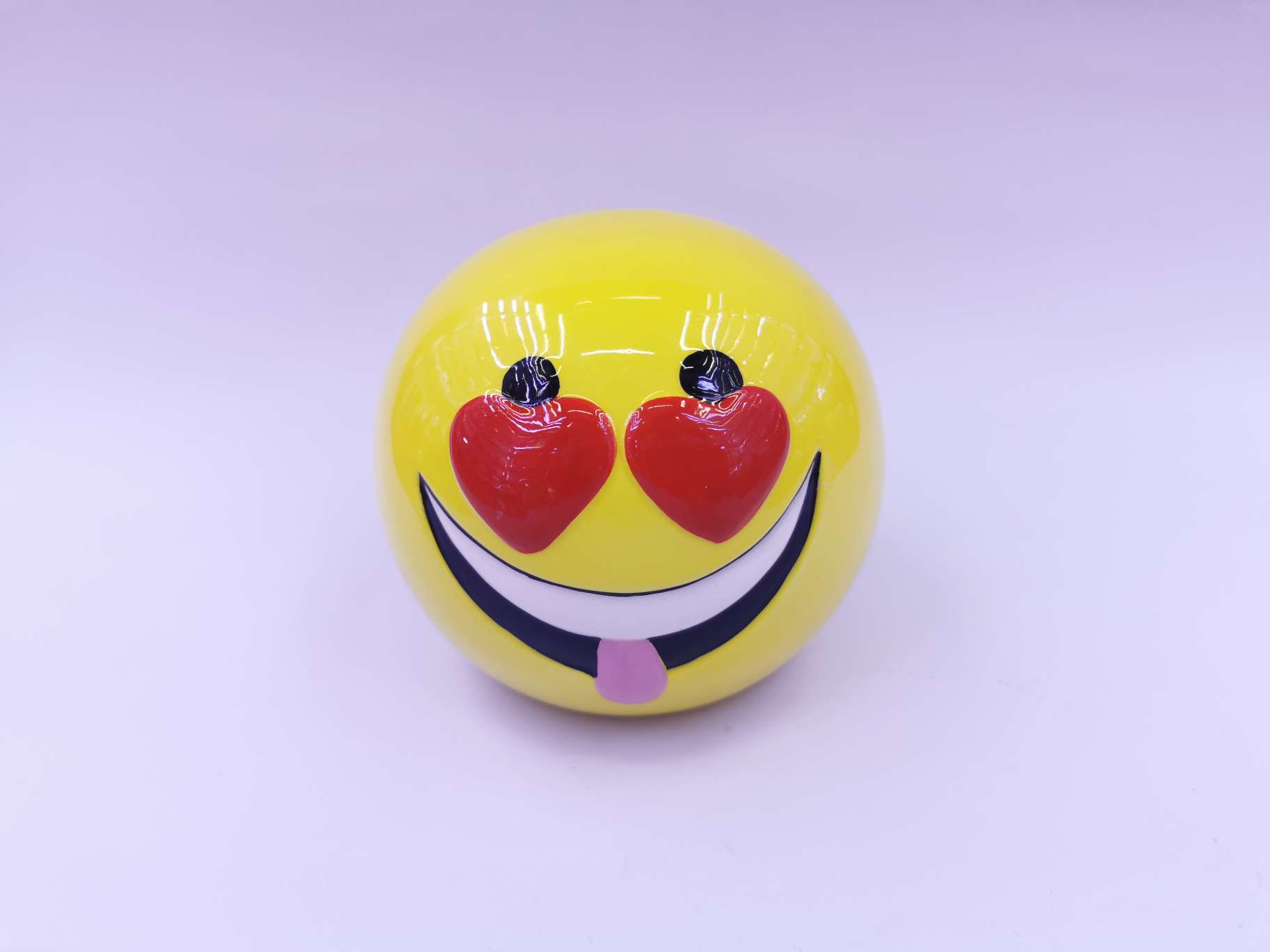 Ceramic smiling face piggy bank thumbnail