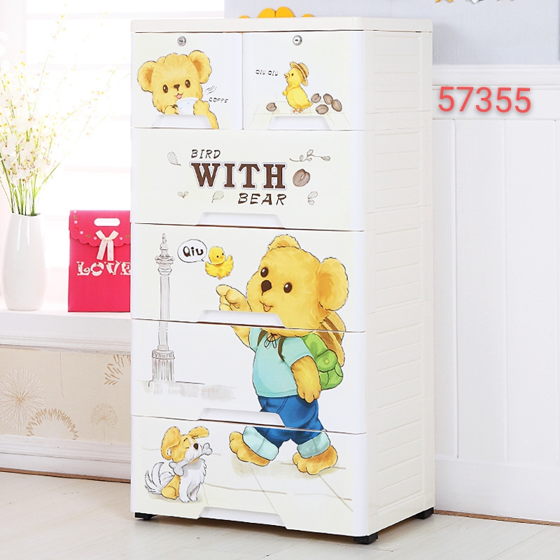 收纳柜 儿童衣柜 柜子  塑料柜子产品图