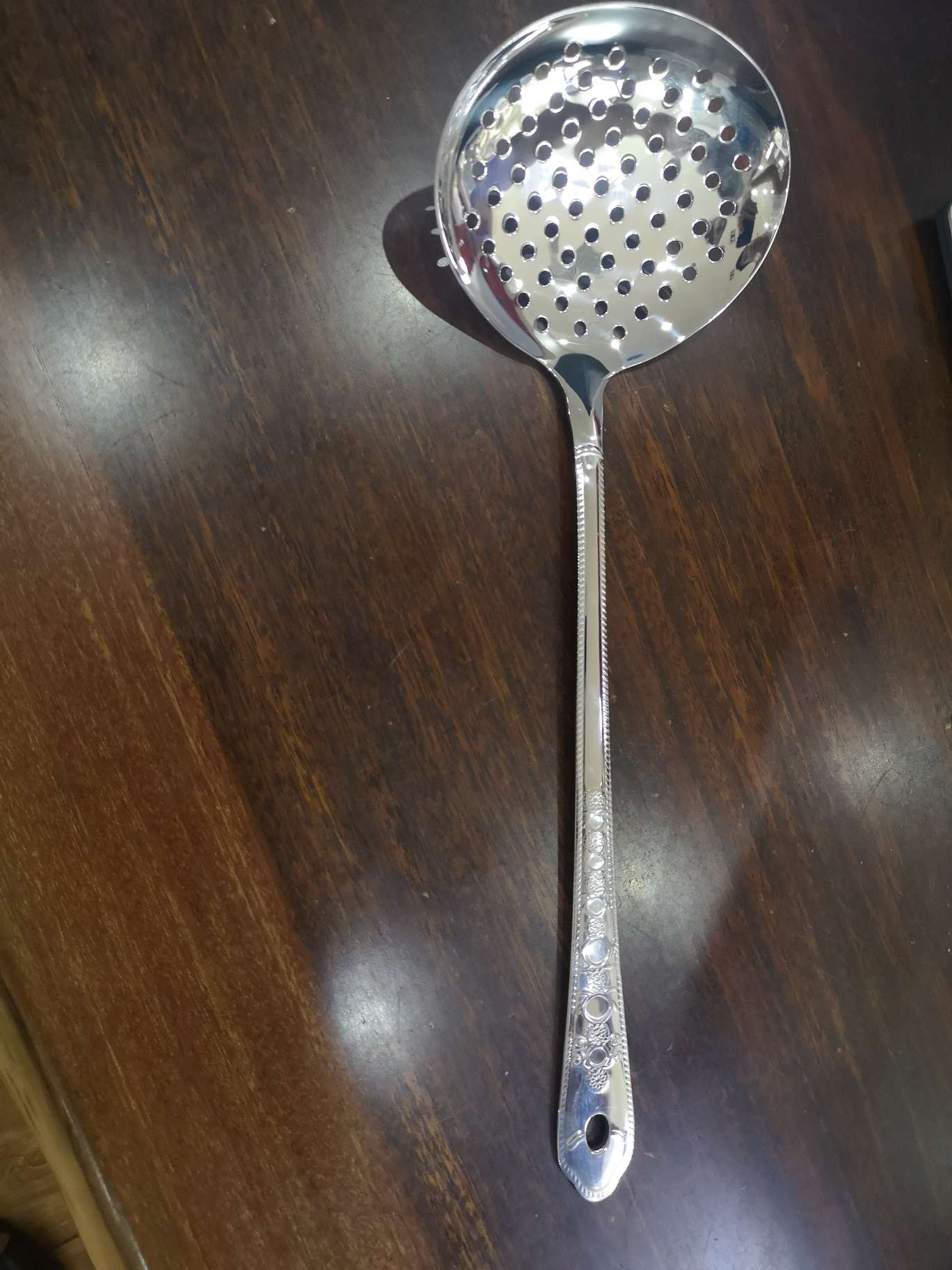 Stainless steel strainer, kitchen utensils, soup strainer, soup spoon