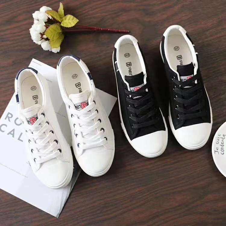 Renben's 2020 autumn new trendy men's versatile and casual Korean-style fashionable canvas shoes detail image 1