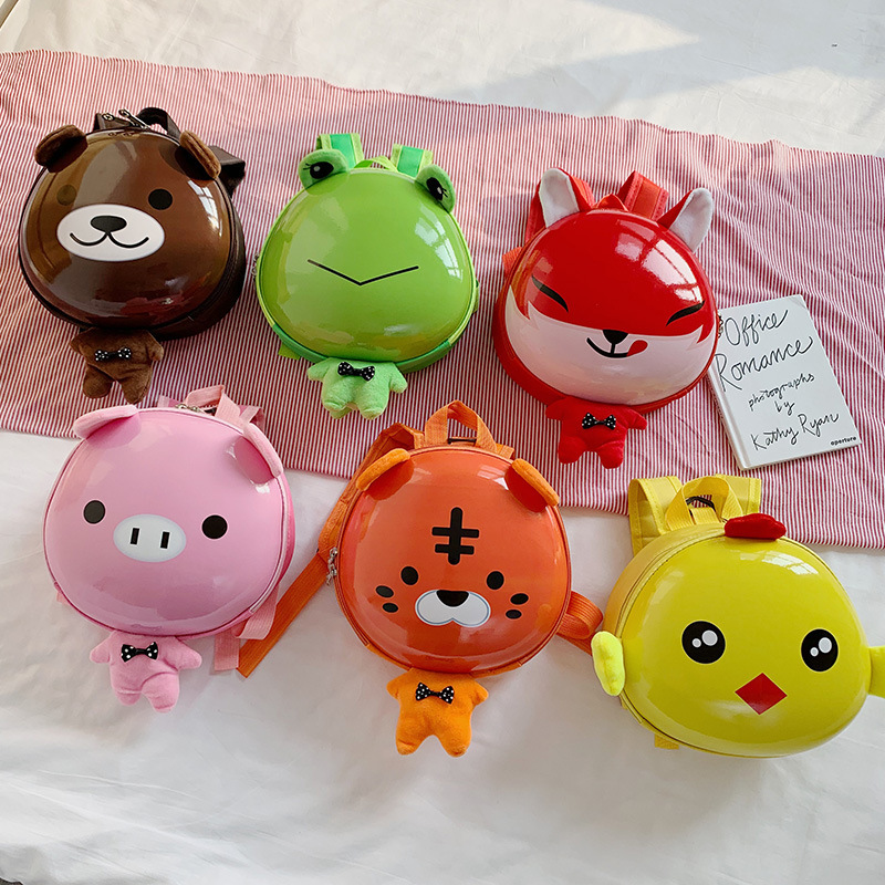 Wholesale kindergarten for lost children backpack summer baby backpack cartoon eggshells for boys and girls to reduce the burden of both shoulders thumbnail