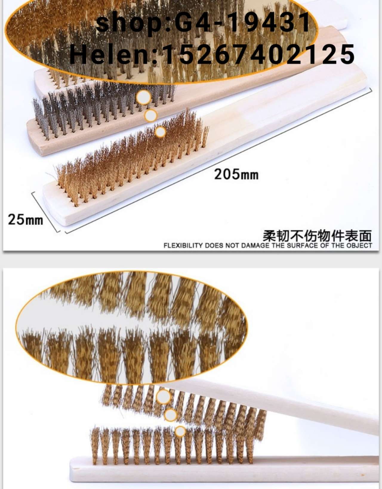 Wire brush Copper wire brush Copper wire knife brush Wire brush...