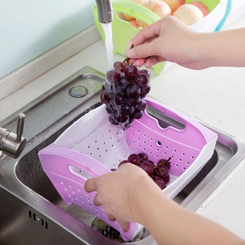 Michael belt portable folding storage storage of fruits and vegetables laundry basket Douyin 809 1907