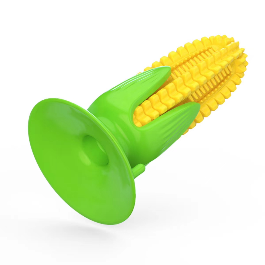 New products in September, let us do a good job for the profit growth of cross-border e-commerce in the second half of the year! This is the third product in our Corn Dog toy trilogy: the suction cup Corn Dog toothbrush. details Picture