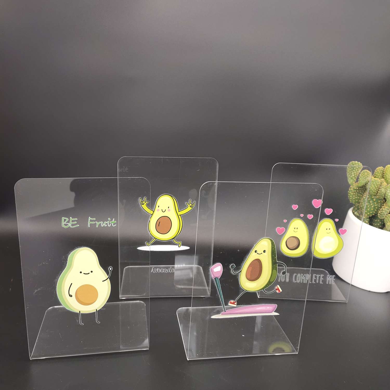 Shangxie Factory direct sales cartoon avocado Yak book Stand bookend organization desk neat and beautiful Bookend customizable undefined