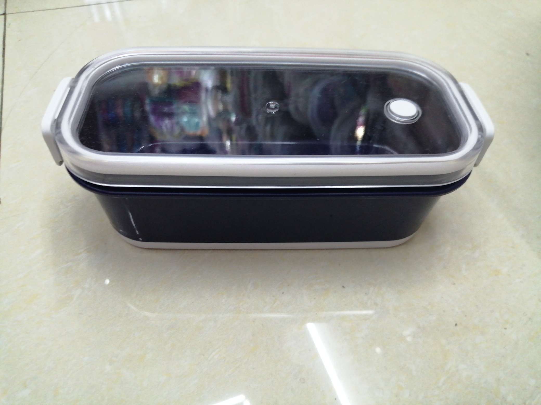 01蓝色便单盒PP树脂耐高温