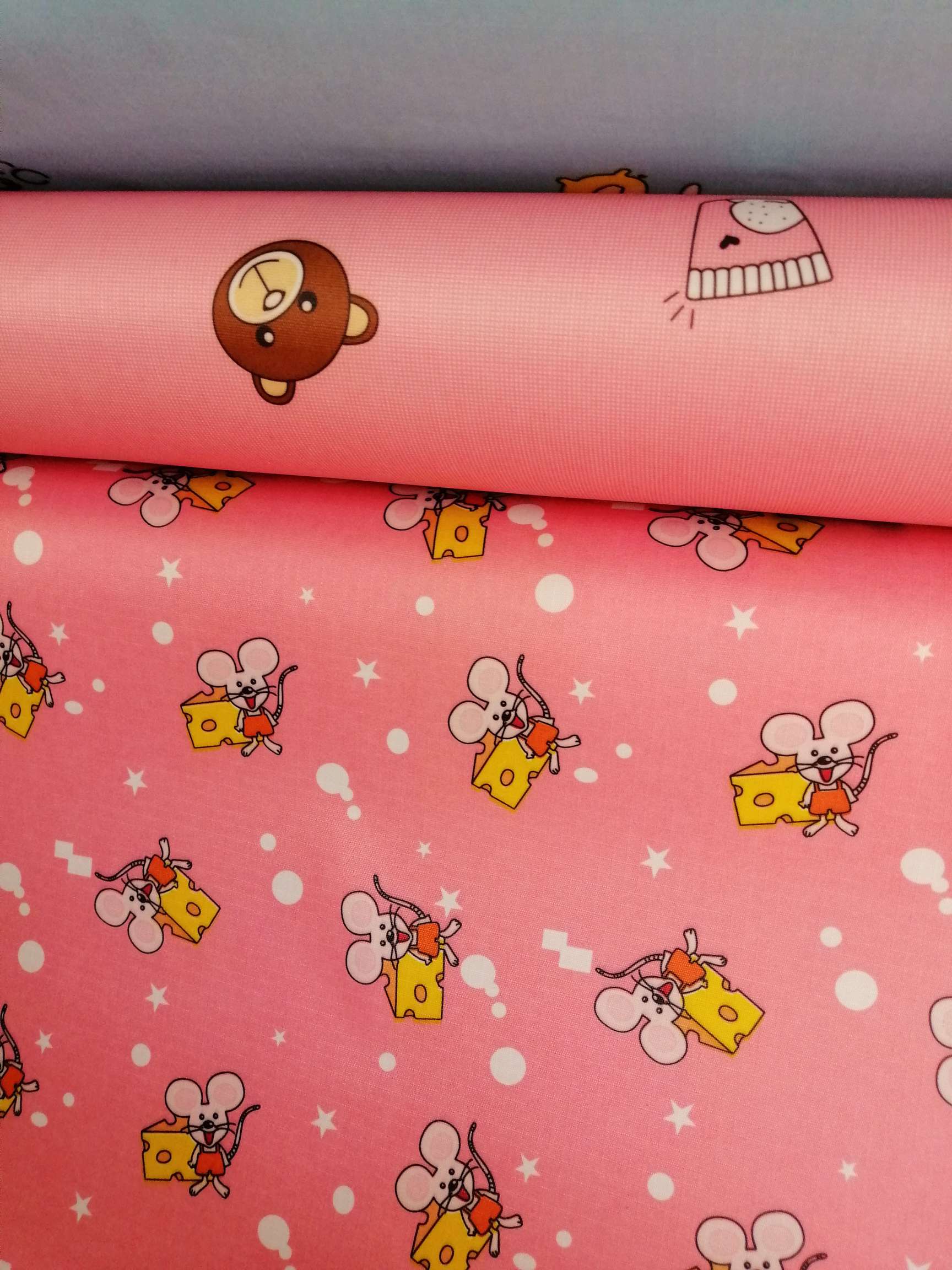 印花白底实物图